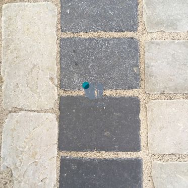 Kotah Black Tumbled Limestone Paving Cobble Setts